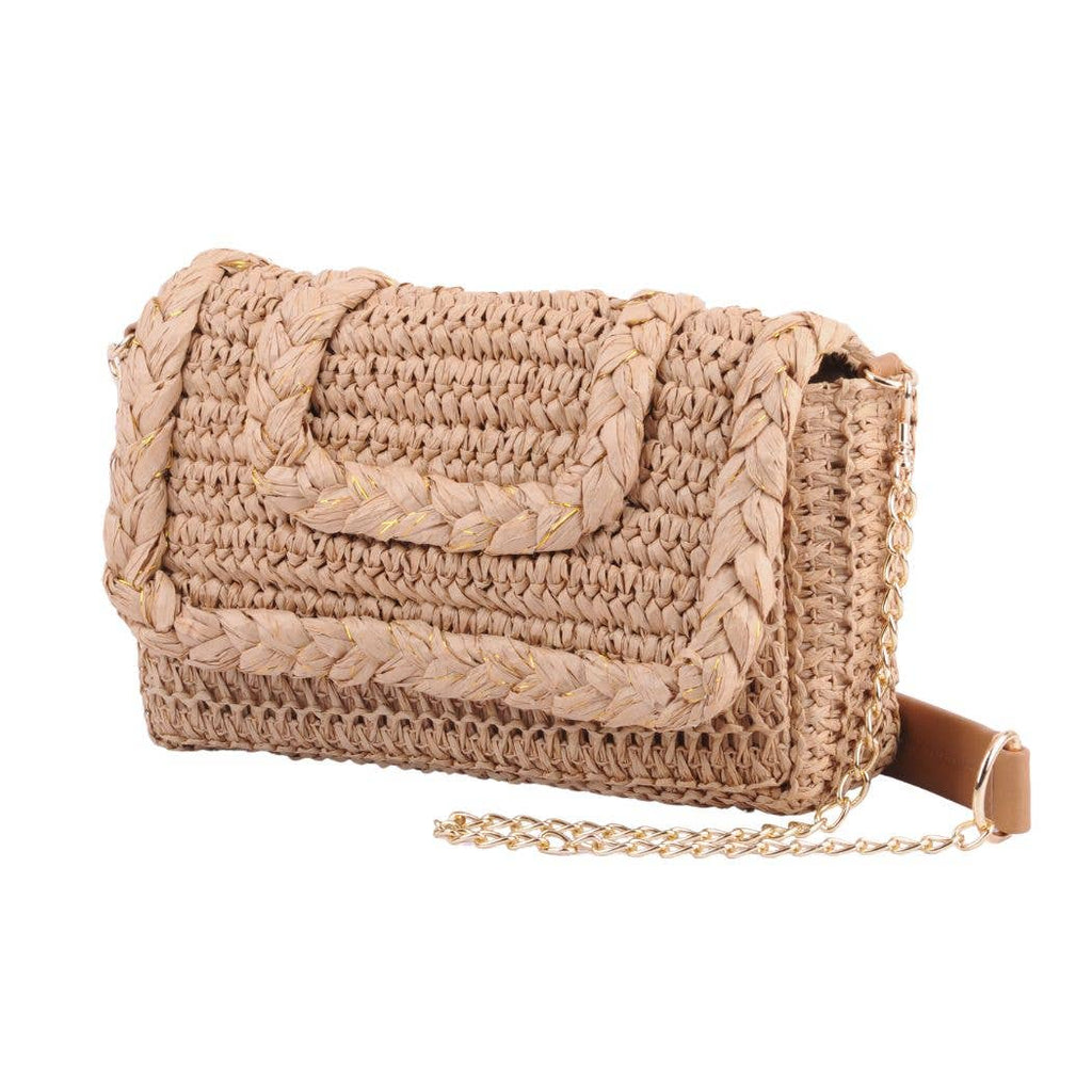 The Coastal Charm Wicker Crossbody