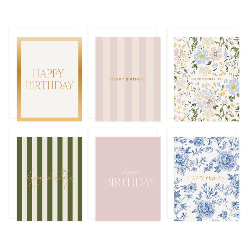 Assorted Happy Birthday Boxed Card Set - Greeting Cards