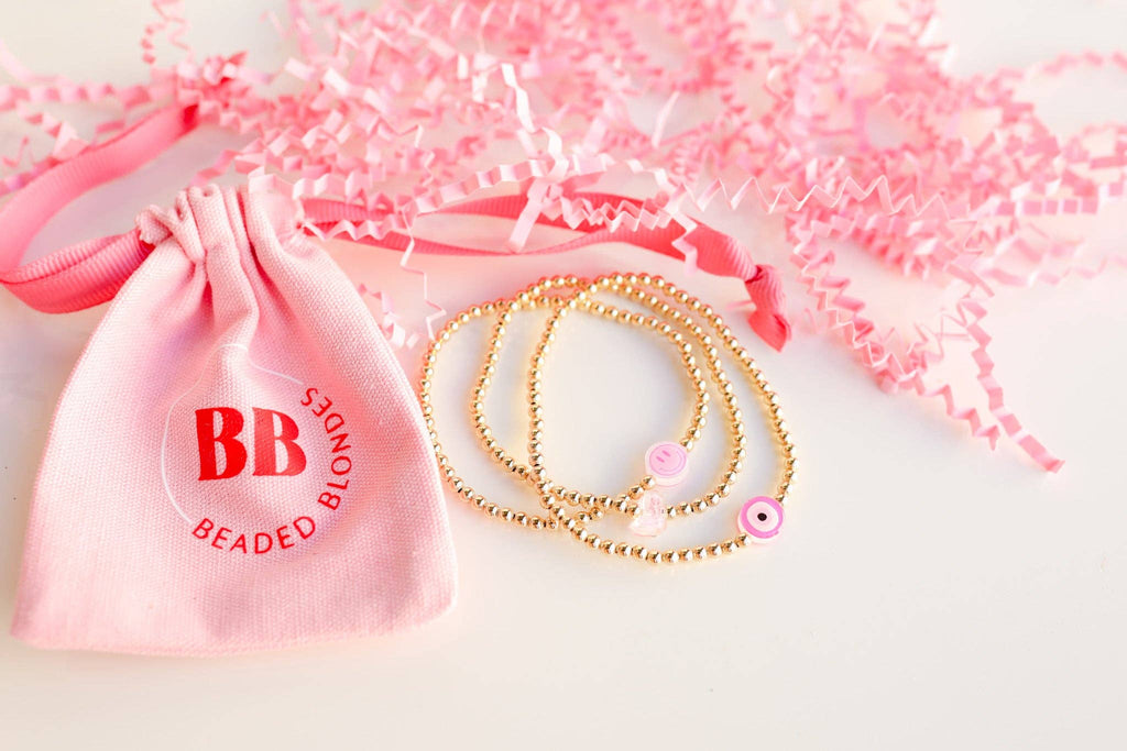 Smiley BB Bead Bracelet