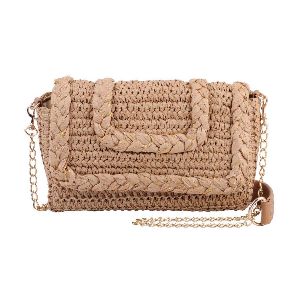 The Coastal Charm Wicker Crossbody