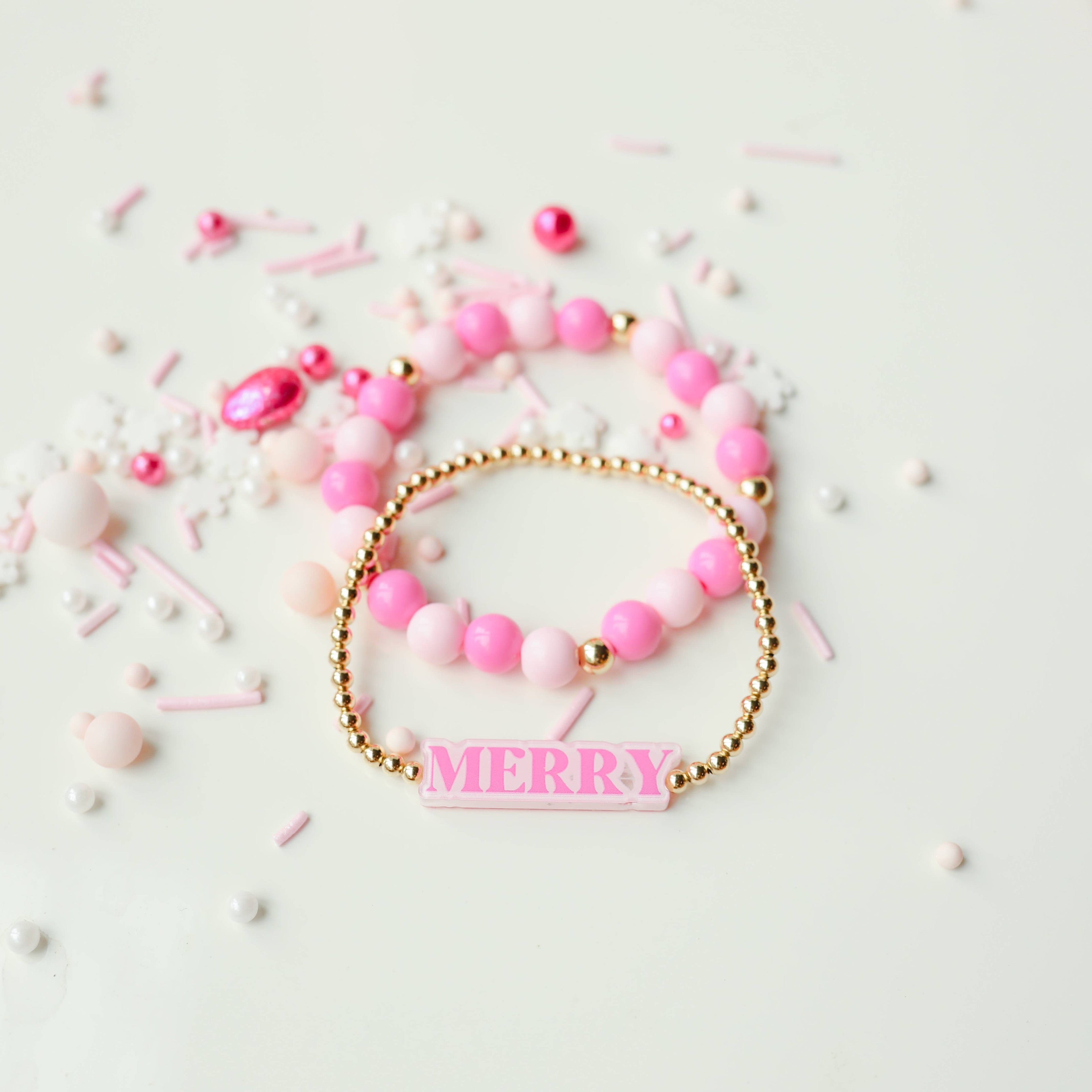 Hot Pink / Light Pink Bubble Bracelet