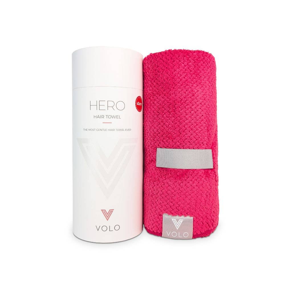 VOLO Hero Hair Towel-Dahlia Luxe Tube