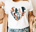 Self Love Club In Heart Shape Tee