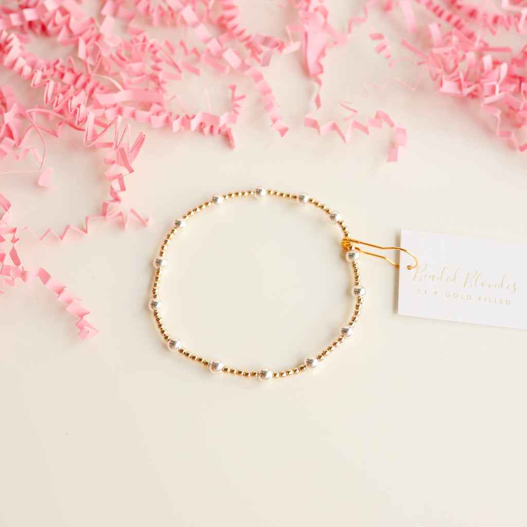 Lively Bracelet in Gold with Silver