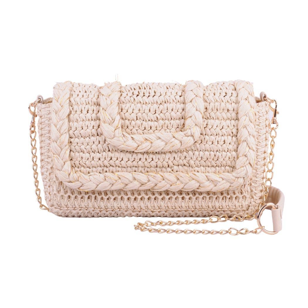 The Coastal Charm Wicker Crossbody