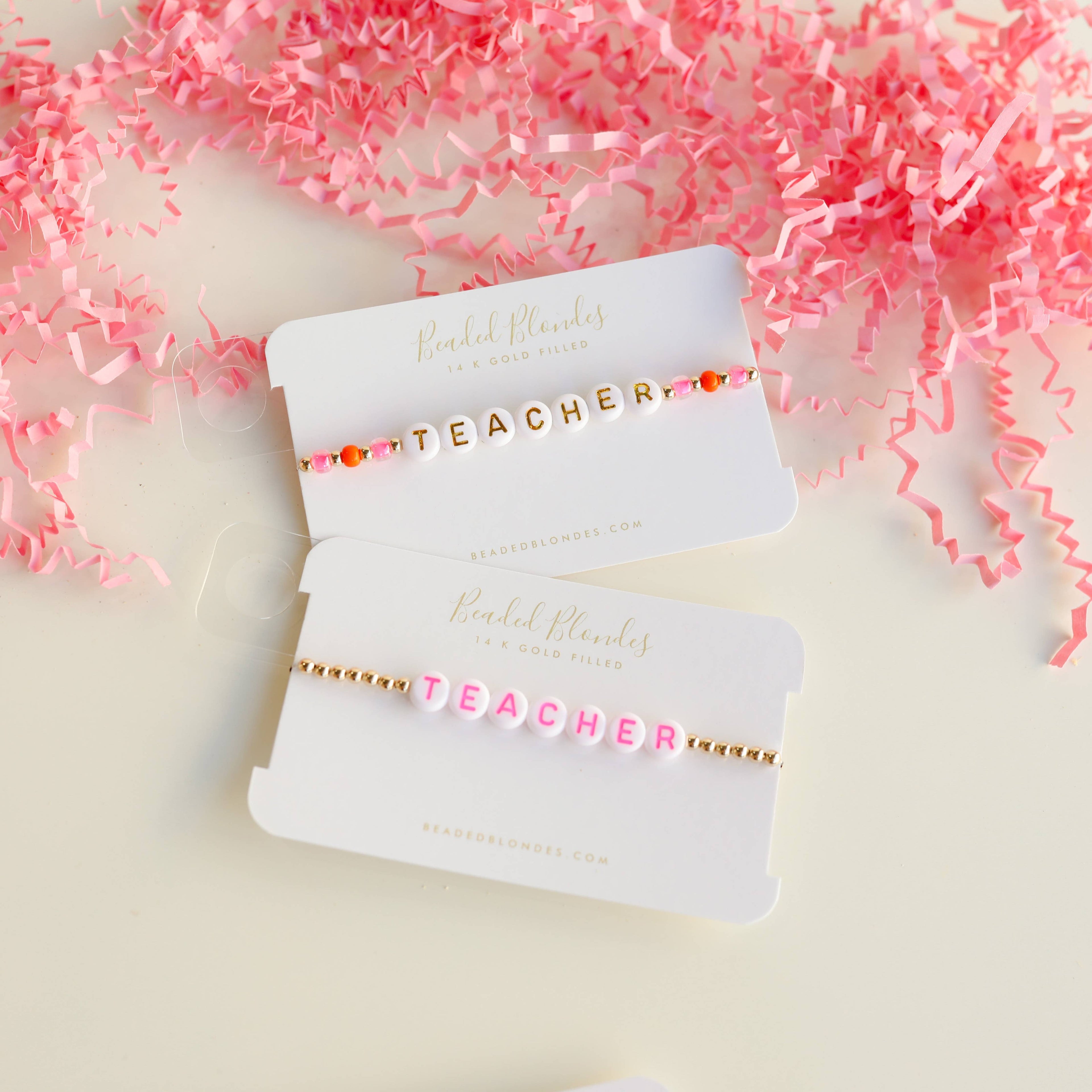 Teacher Bracelet in Pink