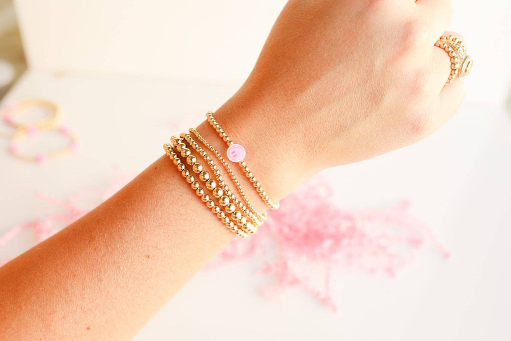 Smiley BB Bead Bracelet