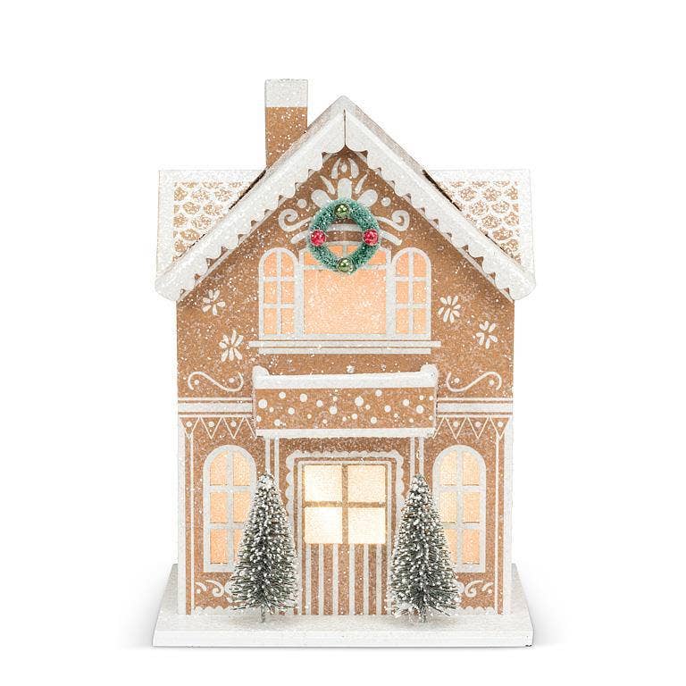 Medium LED Light Gingerbread House