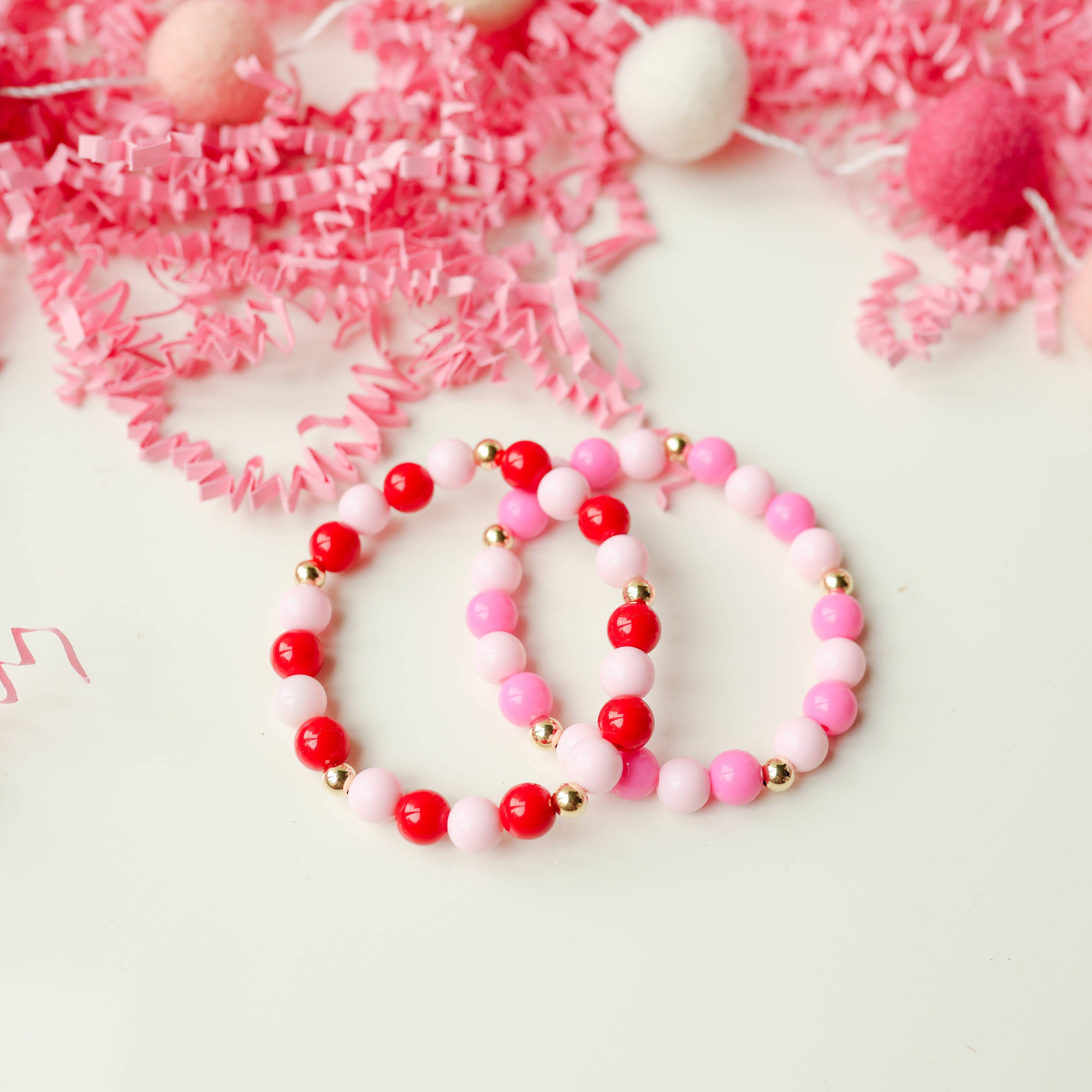 Hot Pink / Light Pink Bubble Bracelet