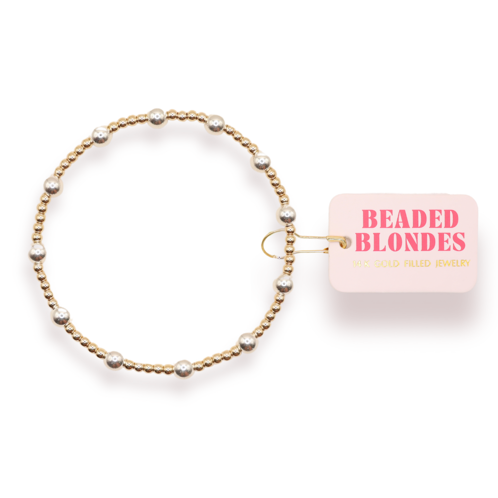 Lively Bracelet in Gold with Silver