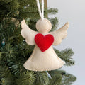 Heart Angel Christmas Ornament