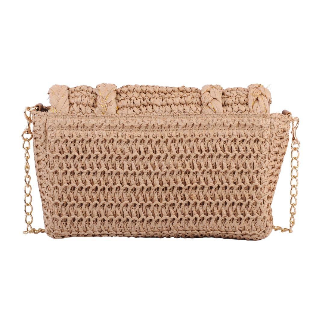 The Coastal Charm Wicker Crossbody
