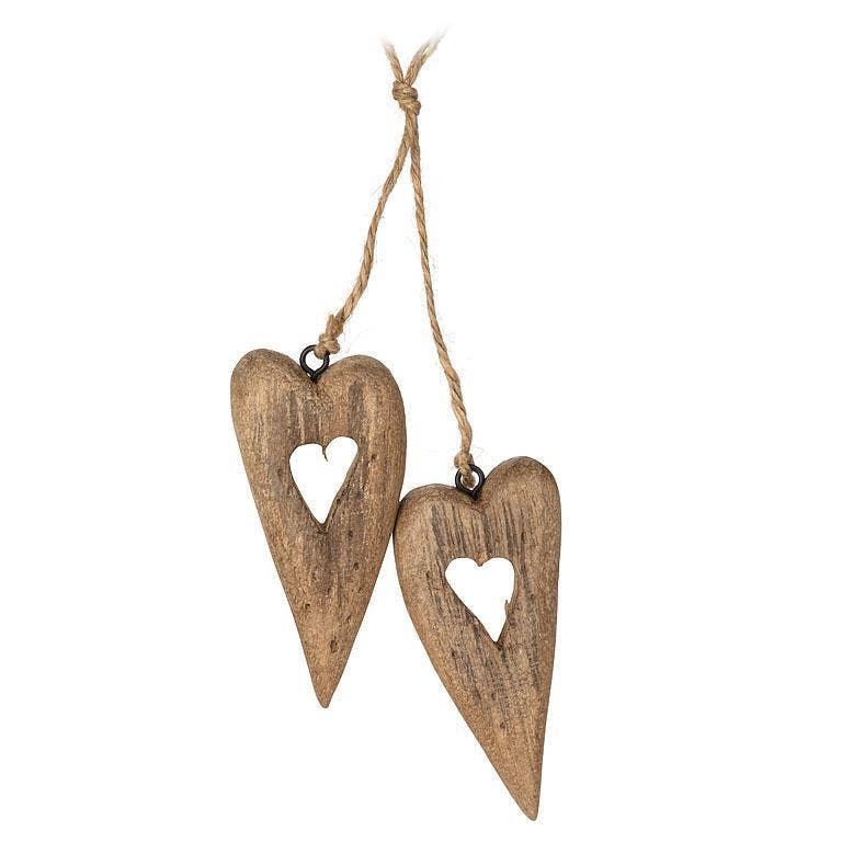 Driftwood Hearts Ornament