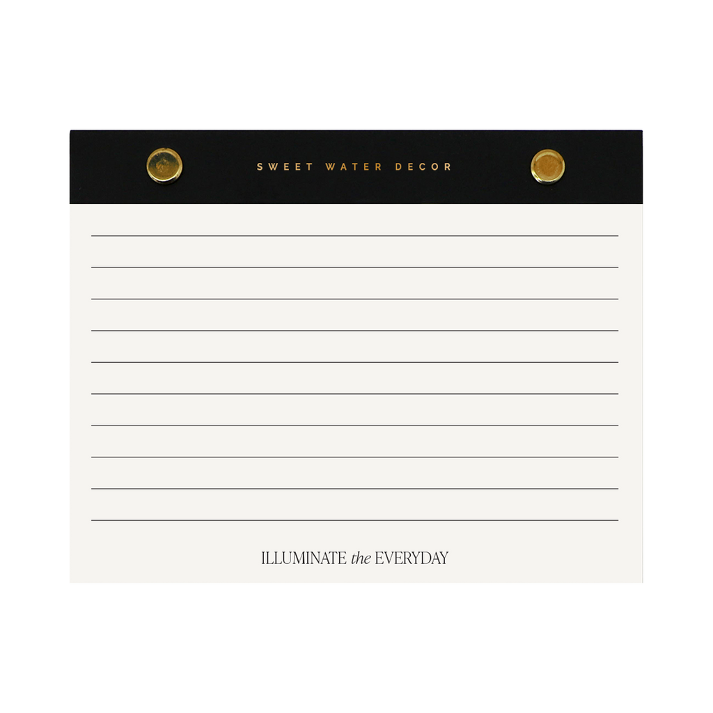 Small Gold Rivet Basic Notepad - Stationery & Decor