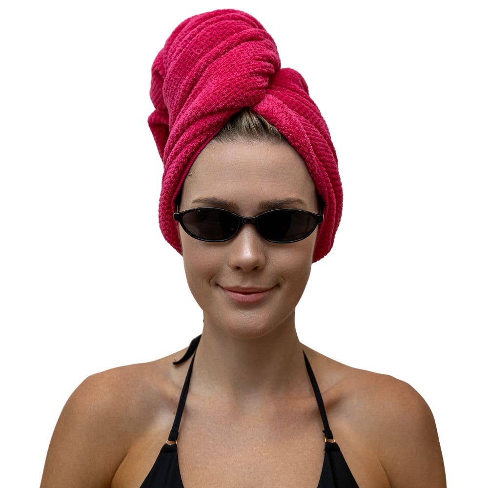 VOLO Hero Hair Towel-Dahlia Luxe Tube