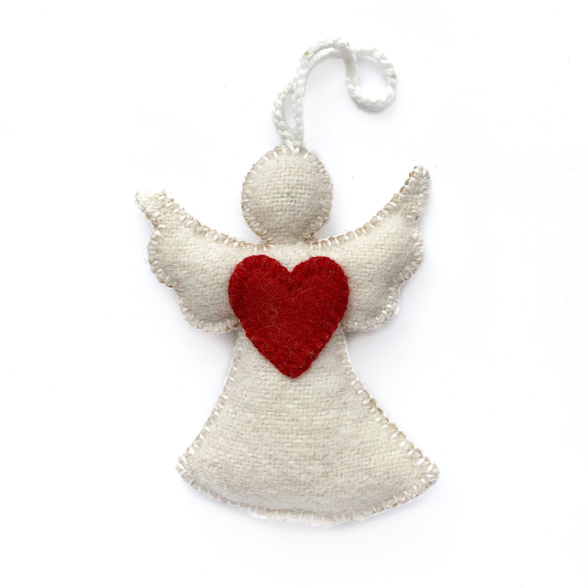 Heart Angel Christmas Ornament