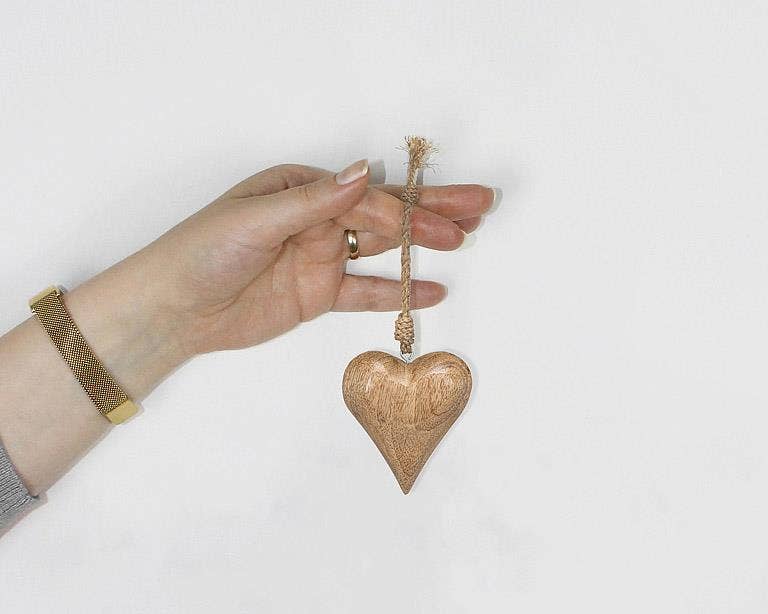 Small Puffy Heart Ornament-3.5"H
