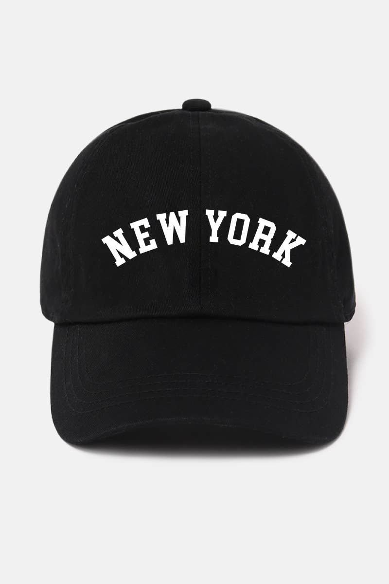 New York Solid Cotton Hat.