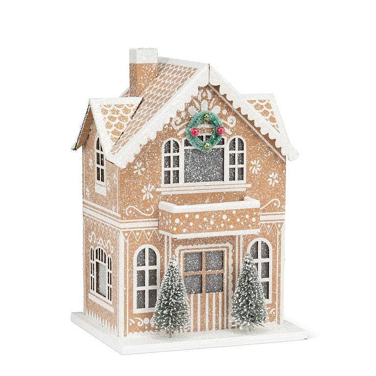 Medium LED Light Gingerbread House